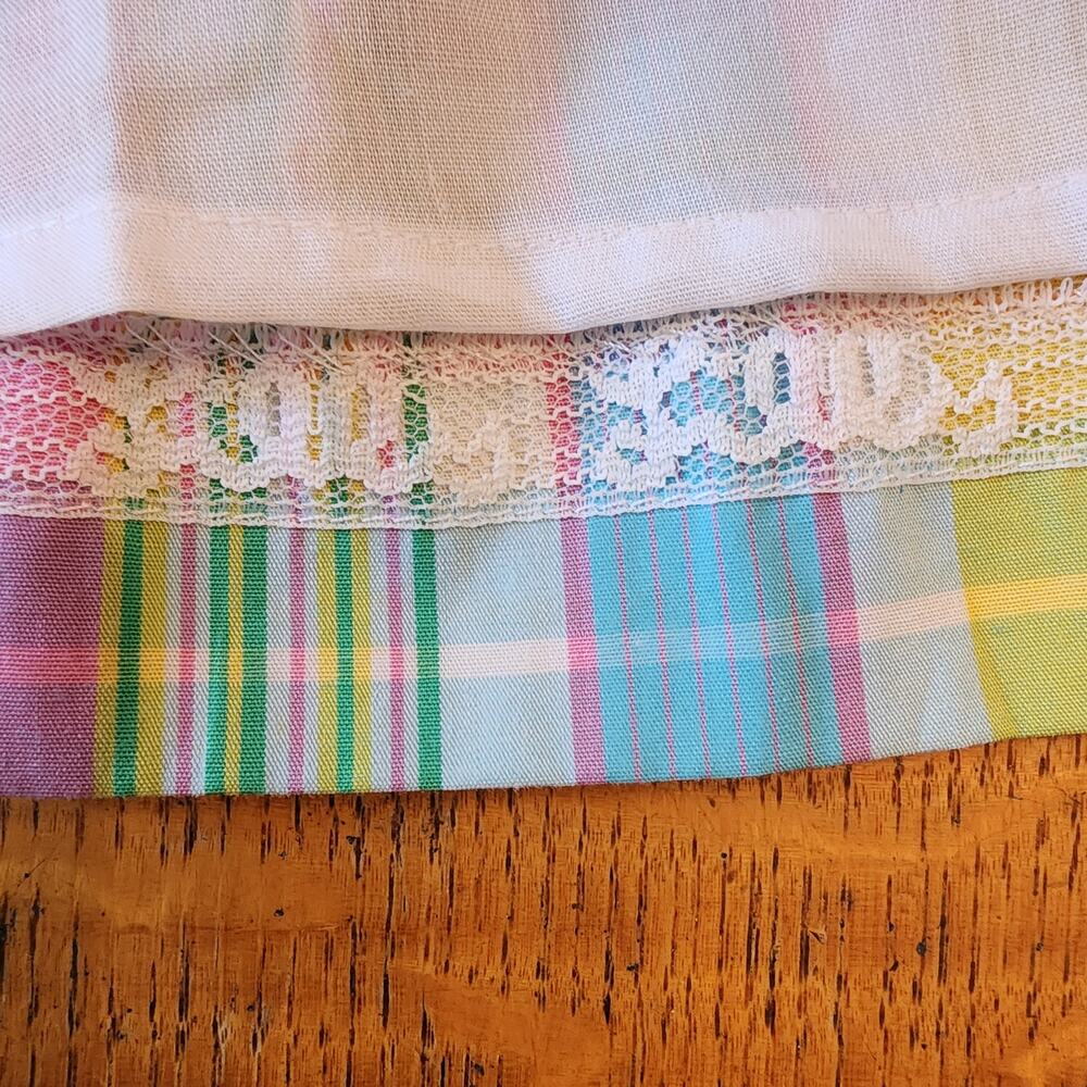 Vintage Lilly Pulitzer Girls 2T Madras Plaid Bow Shoulder Dress NWT - Picture 10 of 10